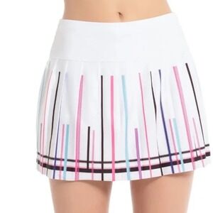 Lucky in Love Linen Nouveau
Streak Pleated‎ Skirt Size Large